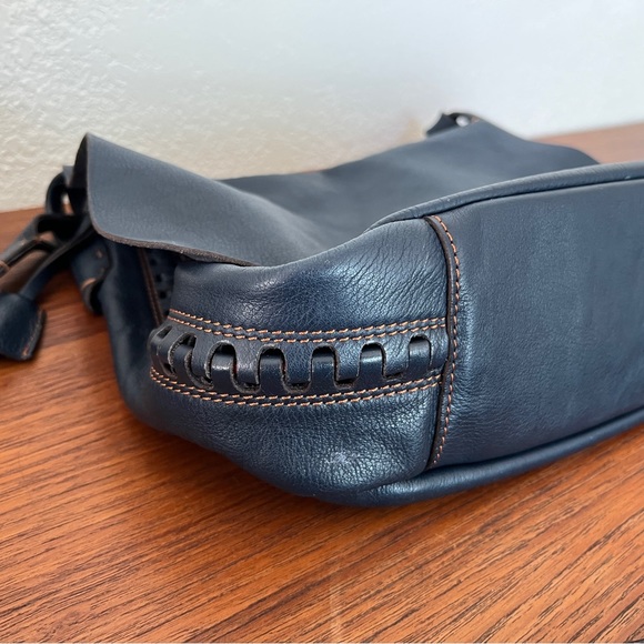 Dooney & Bourke Montecatini Braided Saddle Bag Crossbody in Navy - D&B Italia - Picture 15 of 16